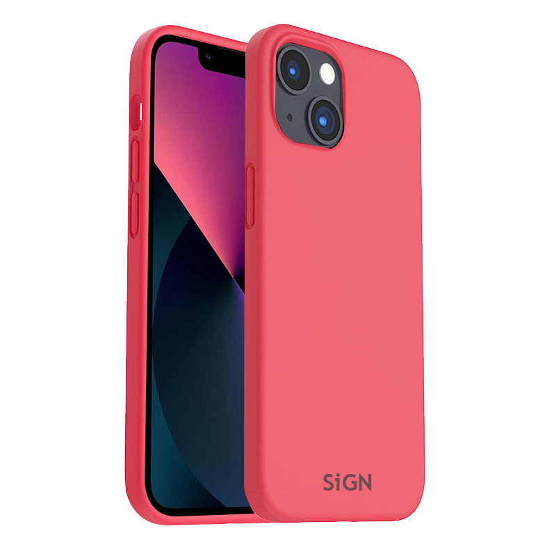 SiGN Liquid Silicone Case for iPhone 14 Plus - Red