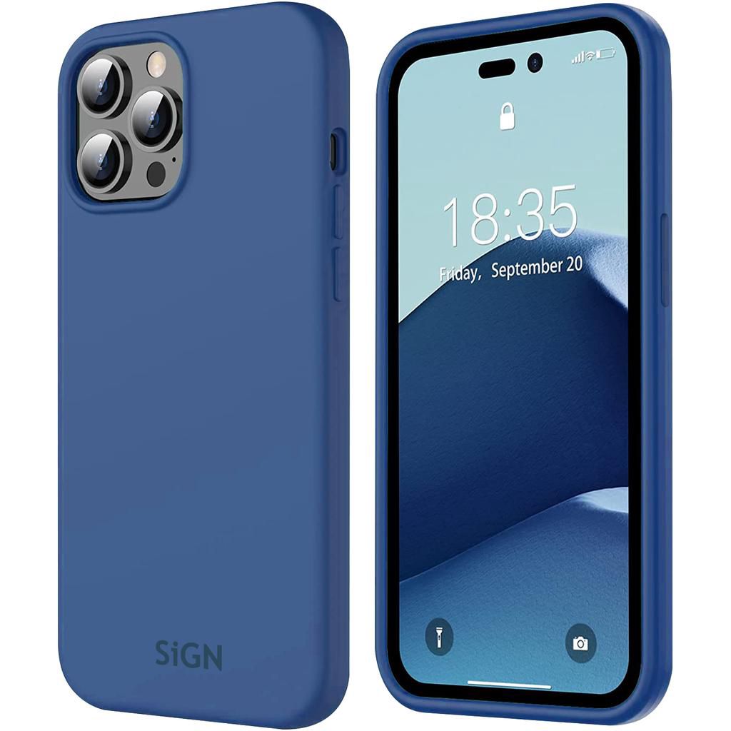 SiGN Liquid Silicone Case for iPhone 14 Pro - Blue