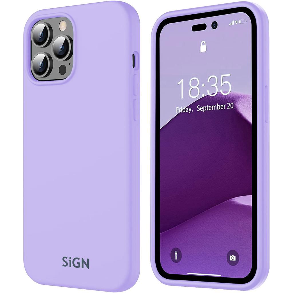 SiGN Liquid Silicone Case for iPhone 14 Pro - Purple