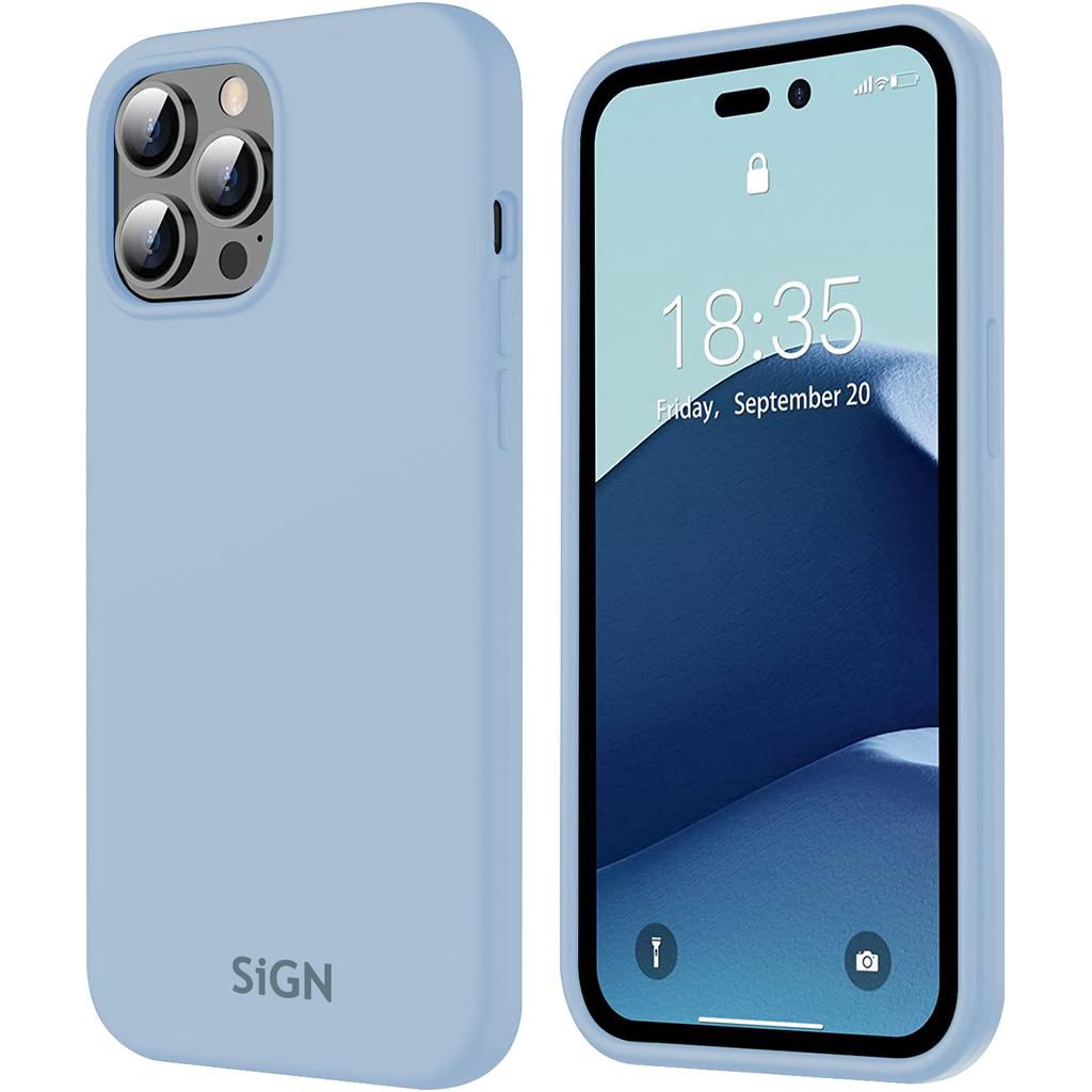 SiGN Liquid Silicone Case for iPhone 14 Pro Max - Blue — SiGN