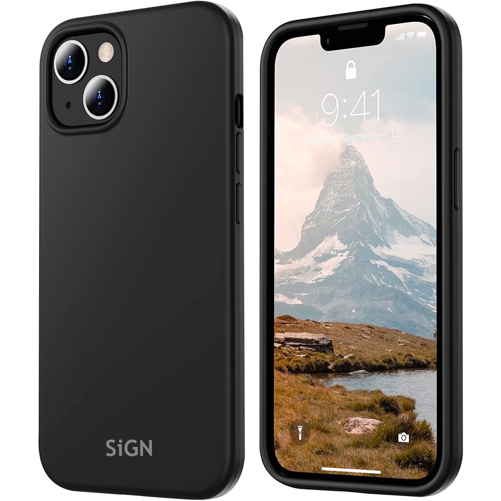 SiGN Liquid Silicone Case for iPhone 15 - Black — SiGN