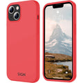 SiGN Liquid Silicone Case for iPhone 15 plus - Red