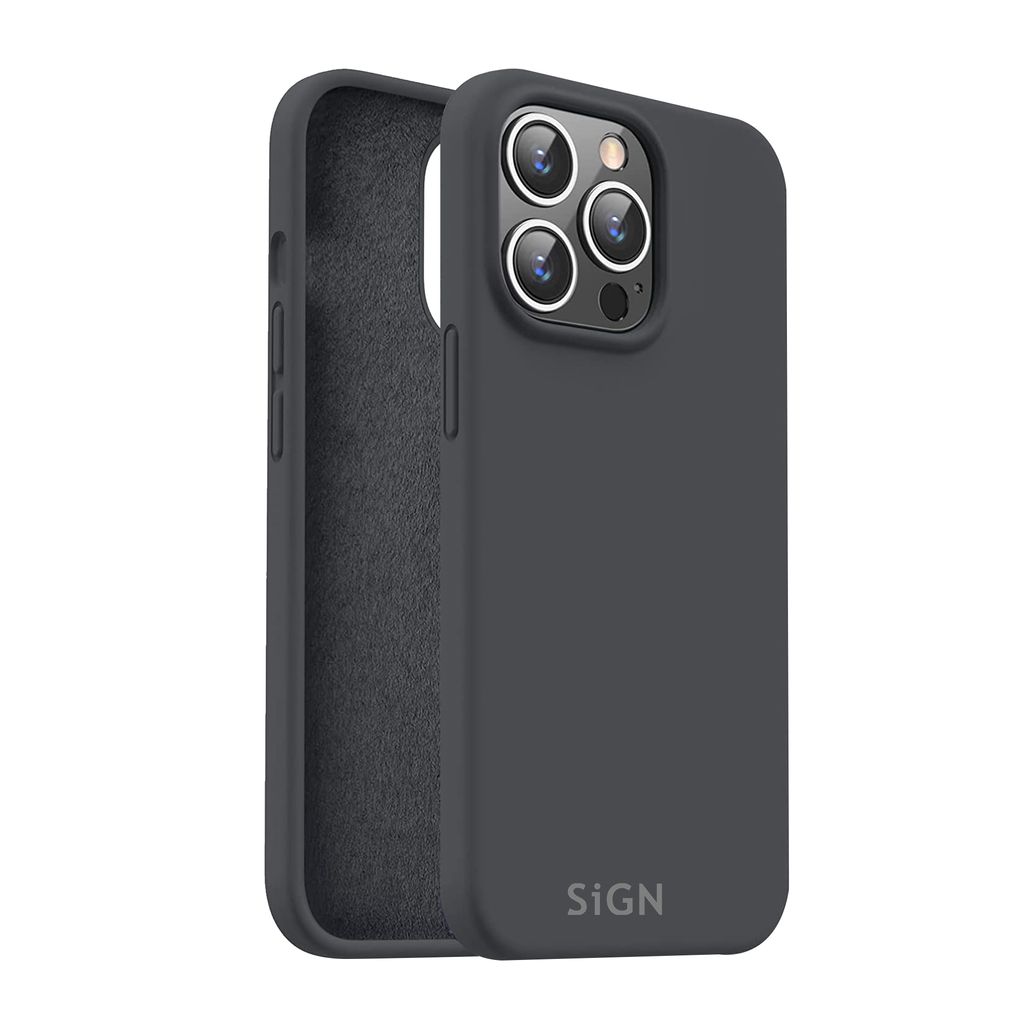 SiGN Liquid Silicone Case for iPhone 15 Pro Max - Black