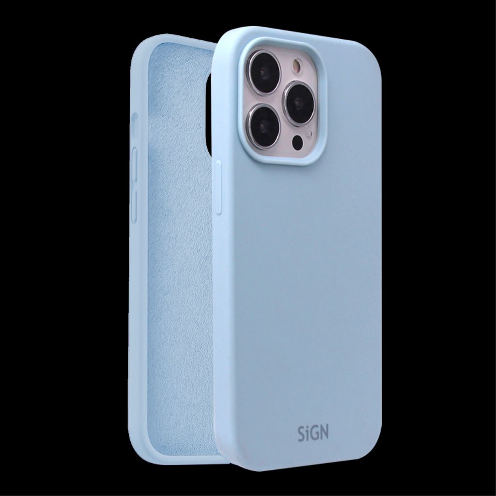 SiGN Liquid Silicone Case for iPhone 15 Pro Max - Light blue