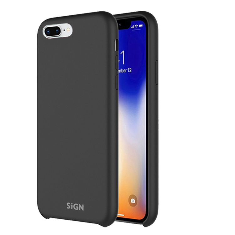 SiGN Liquid Silicone Case for iPhone 7 & 8 Plus - Black