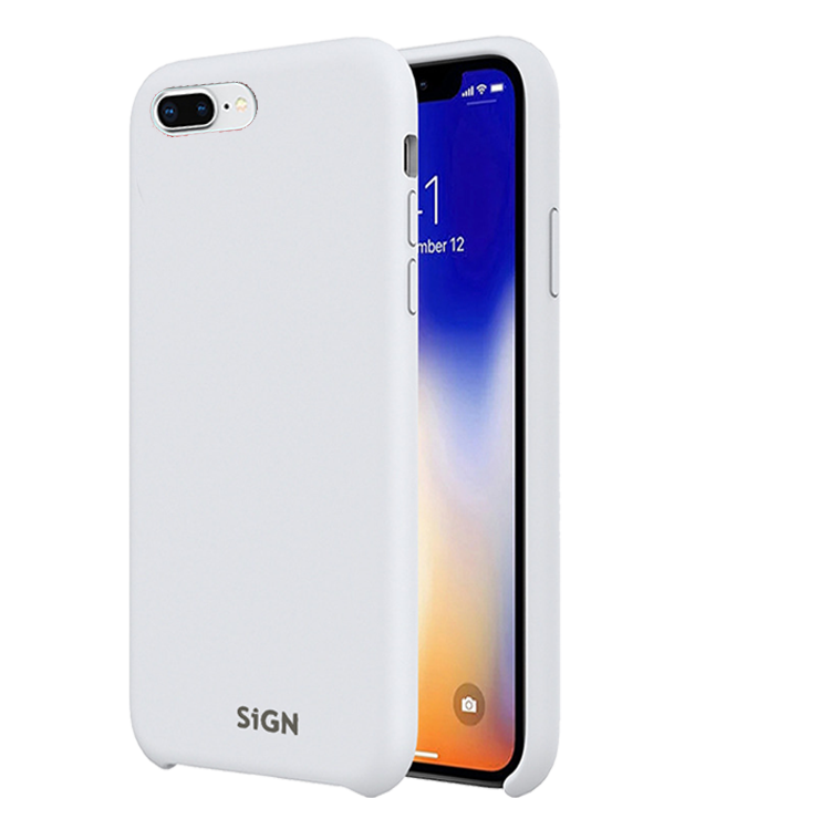 SiGN Liquid Silicone Case for iPhone 7 & 8 Plus - White