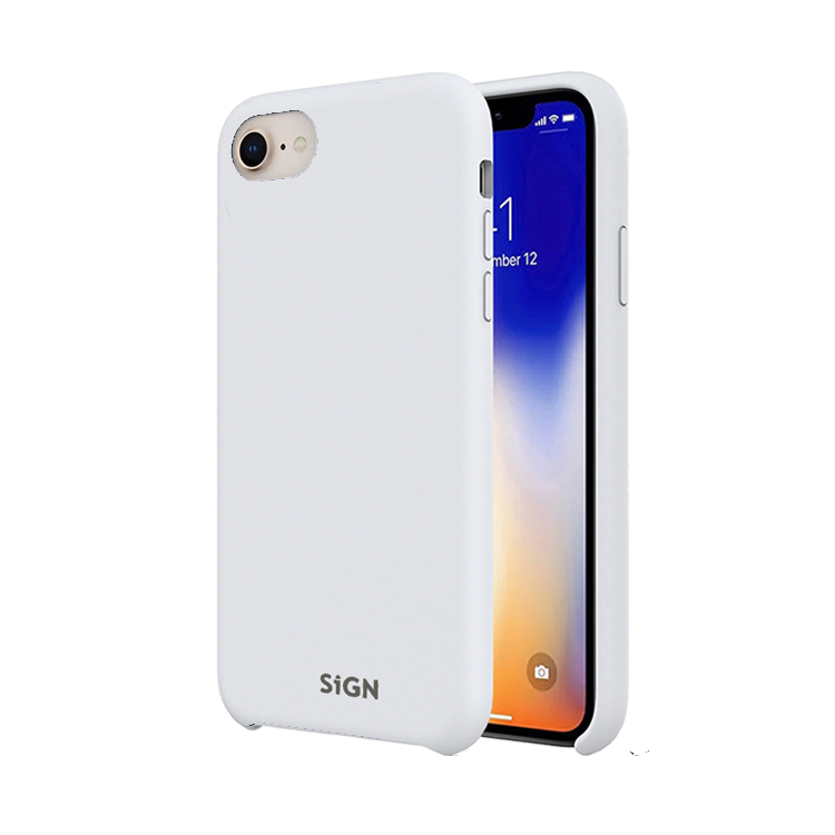 SiGN Liquid Silicone Case for iPhone 7 & 8/SE 2020/SE 2022 - White