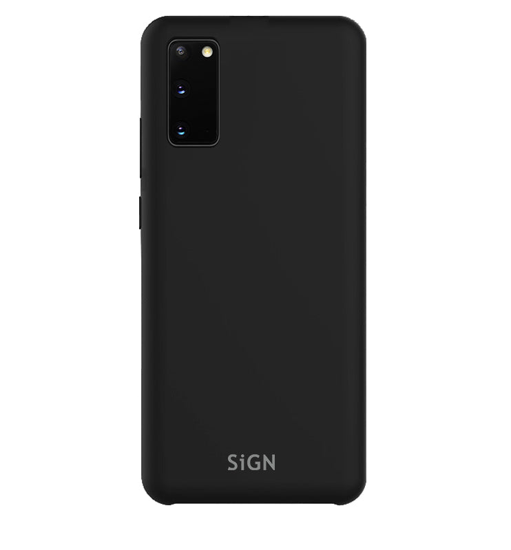 SiGN Liquid Silicone Case for Samsung Galaxy S20 - Black — SiGN
