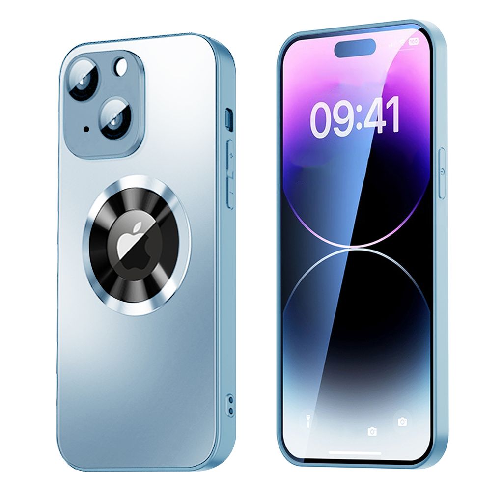 SiGN Magnetic Case iPhone 15 Plus with lens protection and logo view - Blue