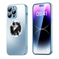 SiGN Magnetic Case iPhone 15 Pro Max with lens protection and logo view - Blue — SiGN