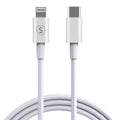 SiGN USB-C to Lightning Cable 2.4A, 0.25m - White — SiGN