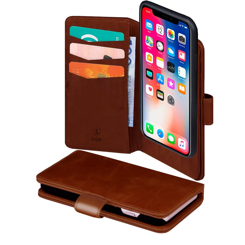 SiGN Wallet Cover 2-in-1 for iPhone 11 & XR - Brown
