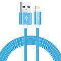 SiGN USB to Lightning Cable, 2.1A, 2m, Nylon - Blue