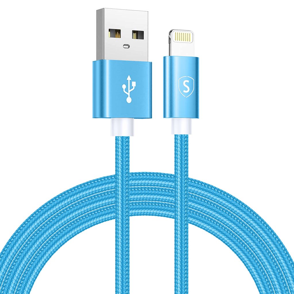 SiGN USB to Lightning Cable, 2.1A, 2m, Nylon - Blue