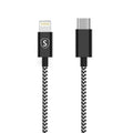 SiGN Skin USB-C to Lightning Cable 2.4A, 0.25m - Black/White