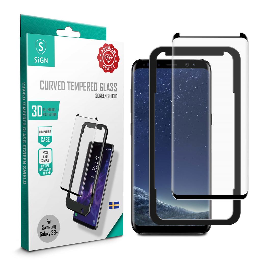 Samsung Galaxy S8 Plus SiGN 3D Screen Protector Tempered Glass