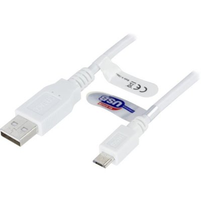 DELTACO Micro USB cable 1 m White — DELTACO