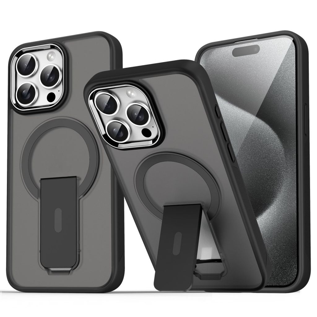 iPhone 14 Pro MagSafe Case Kickstand - Transparent Black — Övrigt