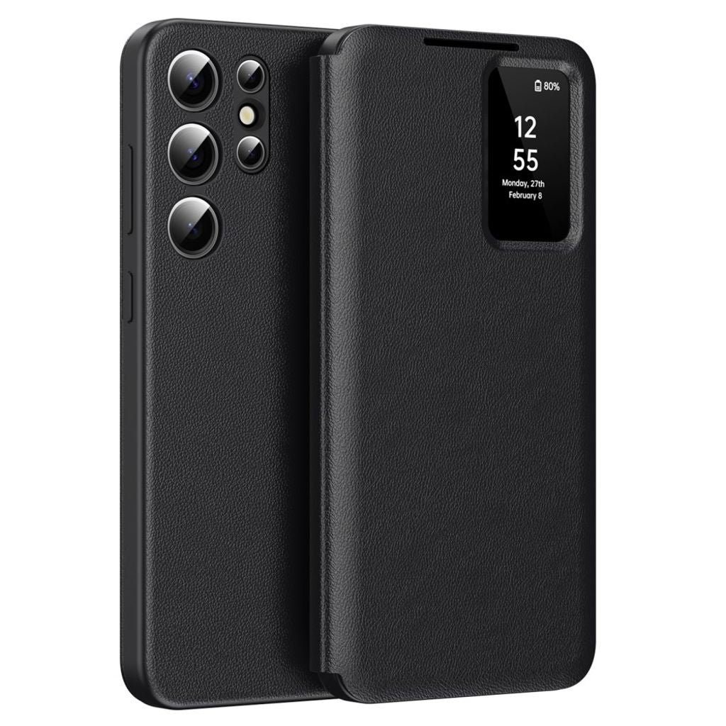 Samsung Galaxy S25 Ultra Cover with Viewing Window & Card Holder - Black — Samsung