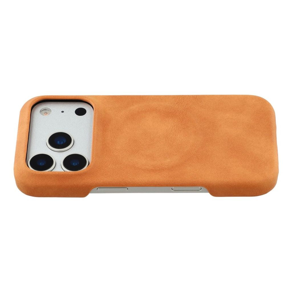 iPhone 18 Pro/17 Pro MagSafe Case PU-leather - Yellow — Övrigt