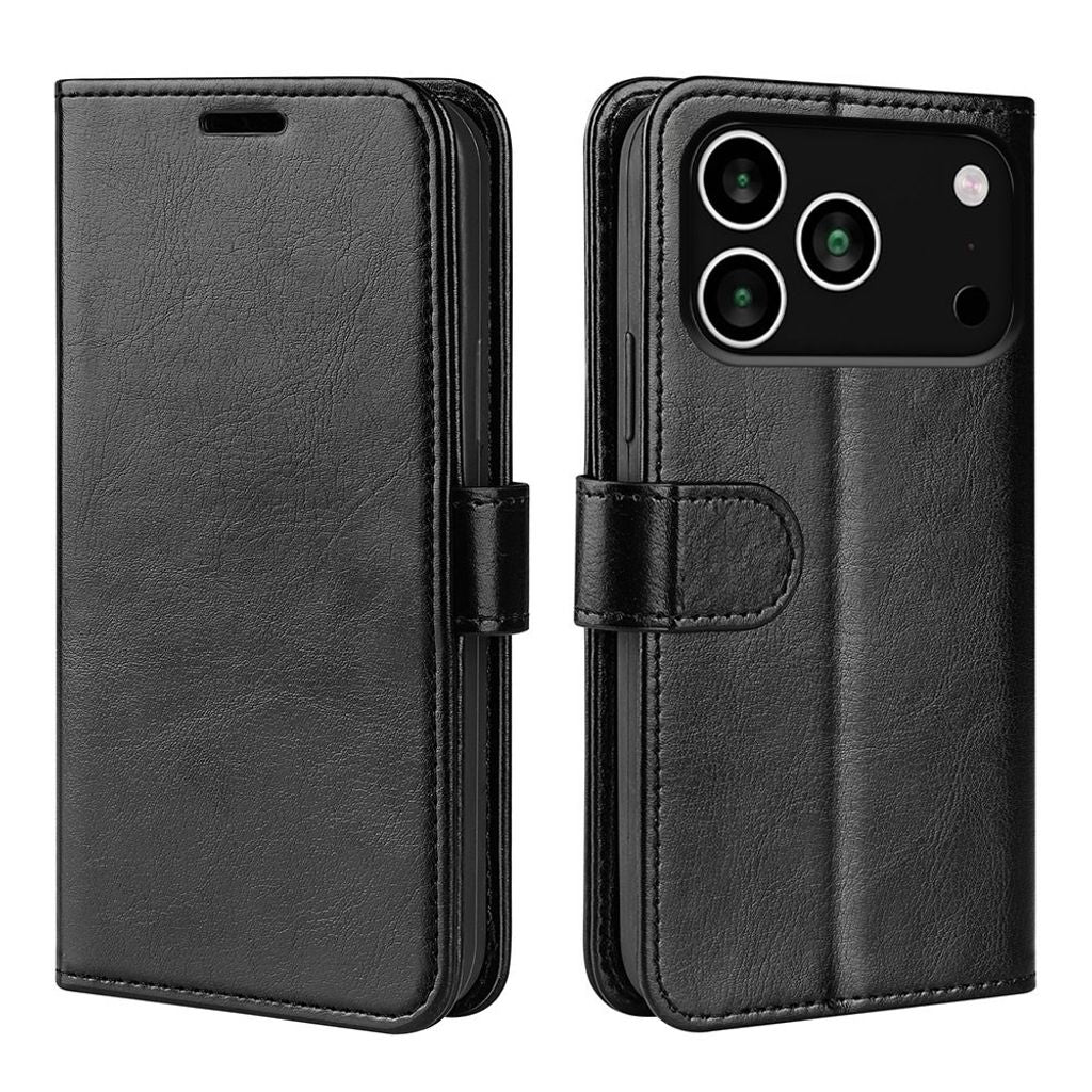 iPhone 18 Pro Max/17 Pro Max Wallet Cover in PU-leather - Black — Övrigt