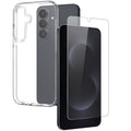 Samsung Galaxy S26 Case with Tempered Glass Screen Protector – Transparent — Samsung