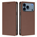 iPhone 18 Pro/17 Pro Wallet Cover PU-leather - Brown — Övrigt