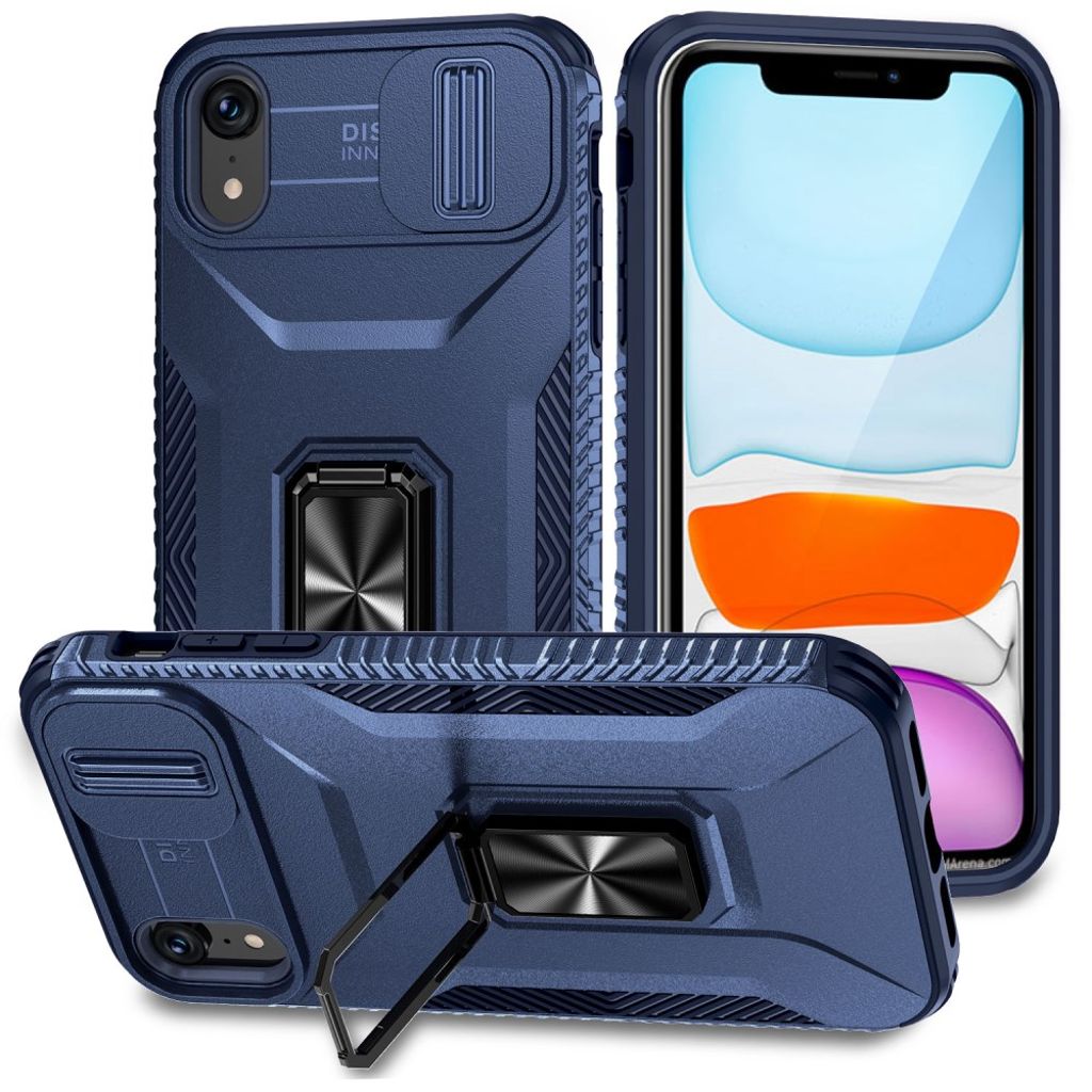 iPhone XR Case Kickstand Magnetic - Blue