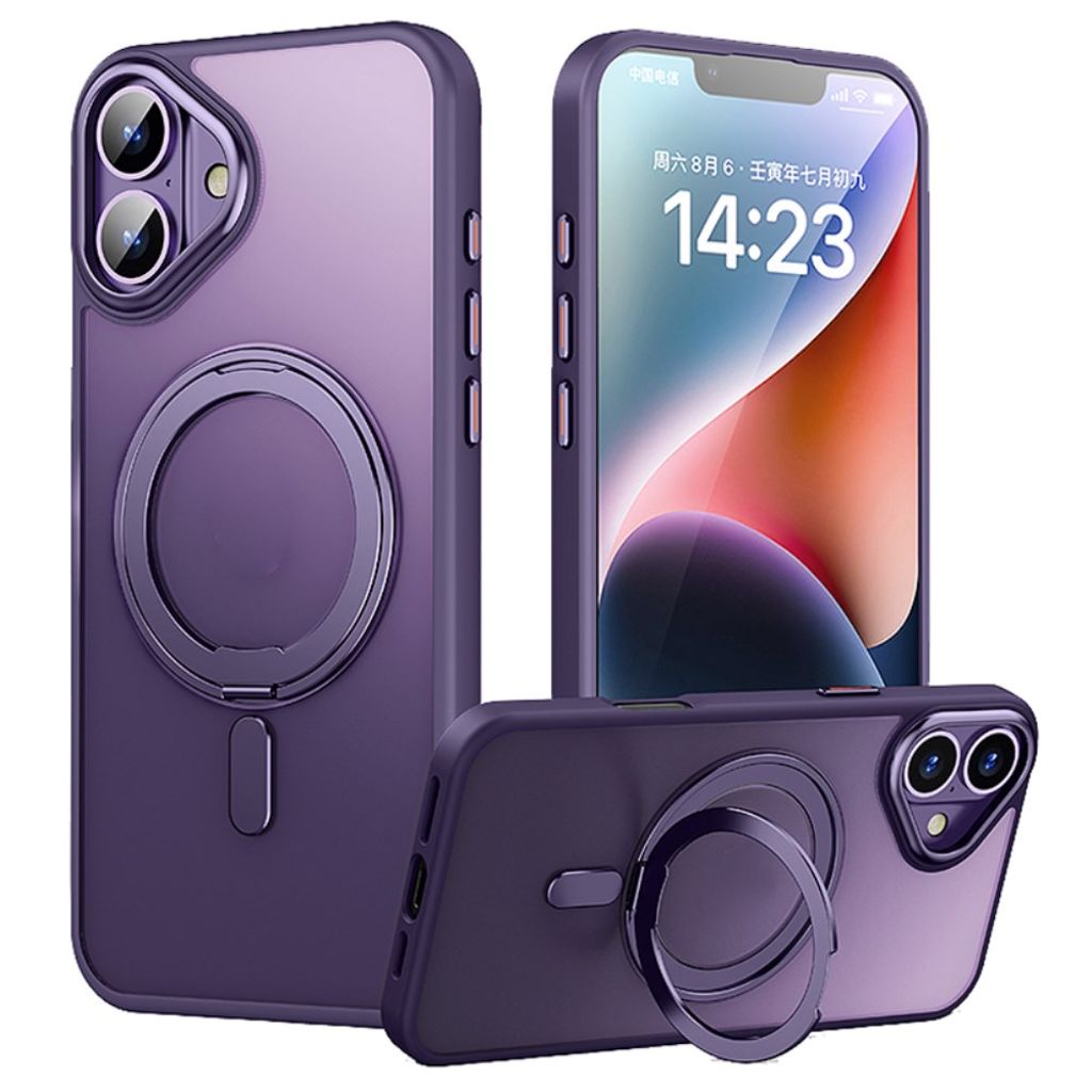 iPhone 16 Case with a Stand - Purple — Övrigt