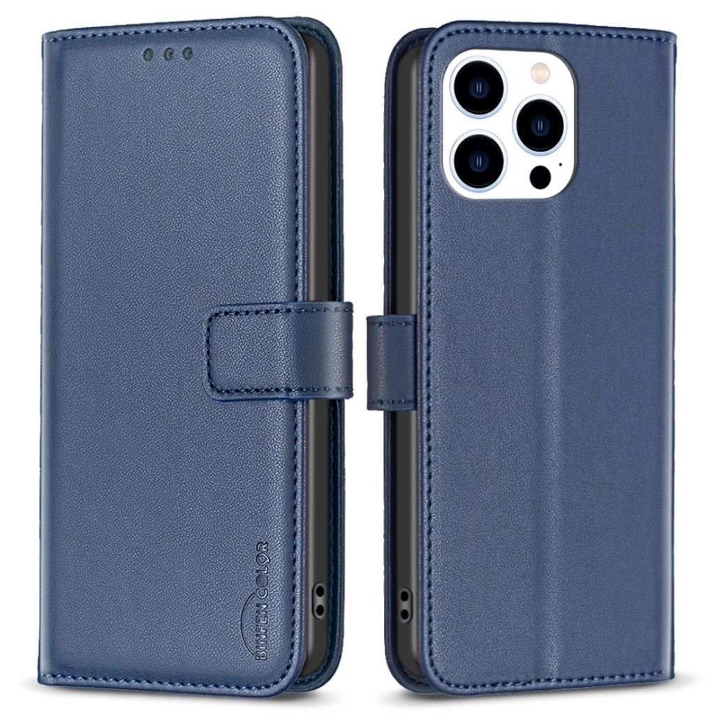 BINFEN COLOR iPhone 14 Pro Wallet Cover Stand MagSafe - Blue