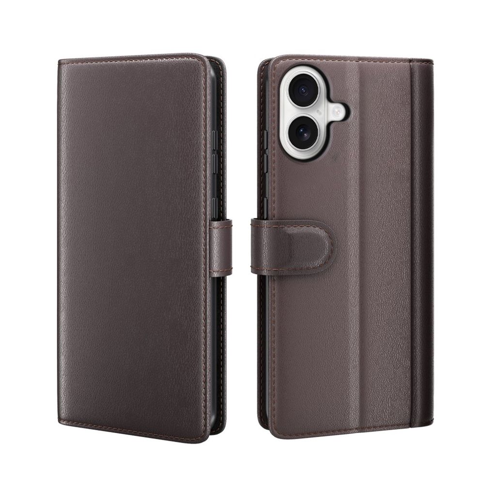 iPhone 17 cover in leather - brown — Övrigt