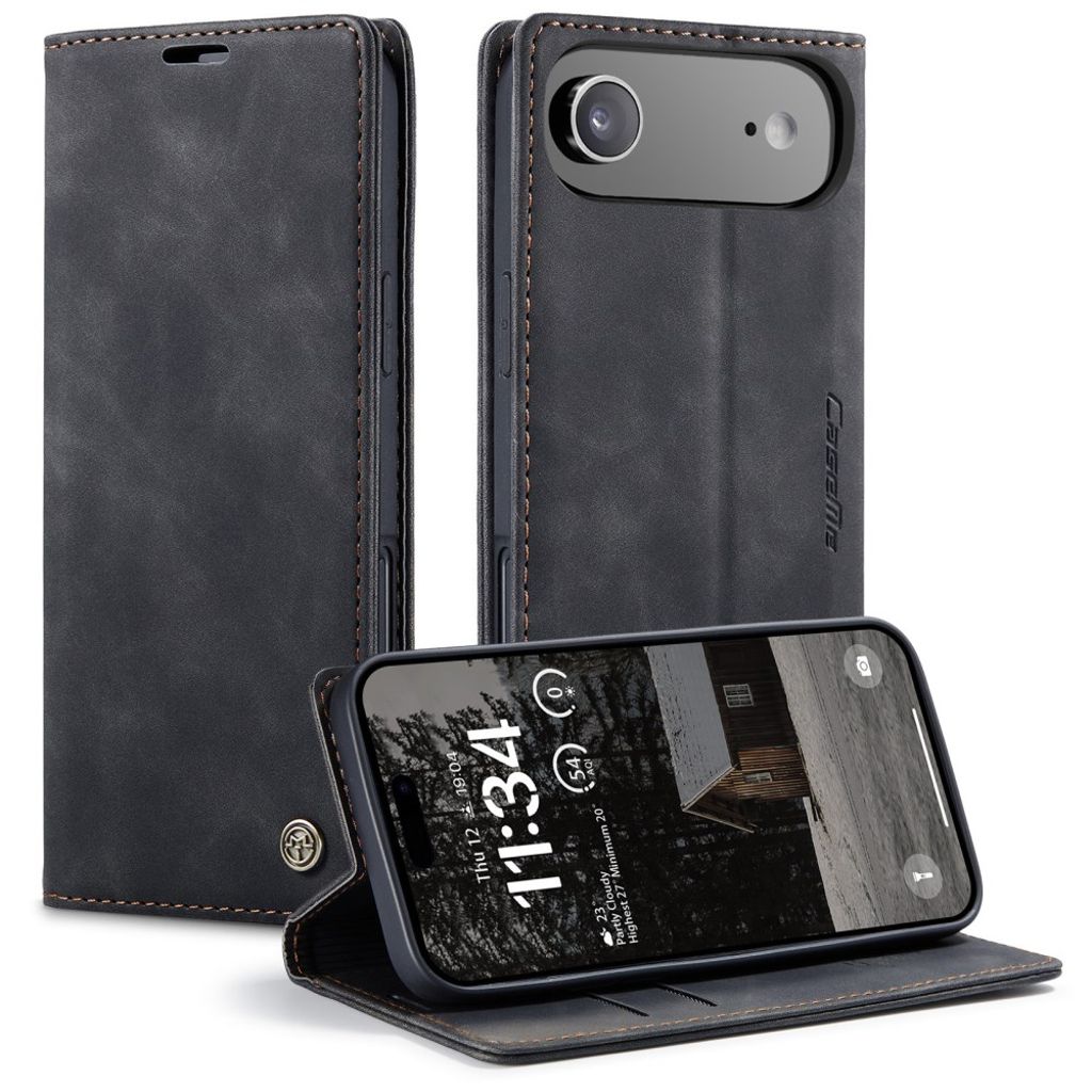 CASEME iPhone Air Wallet Cover with Card Slots - Black