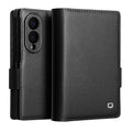 QIALINO Samsung Galaxy Z Fold8 Wallet Cover in Real Leather - Black — QIALINO