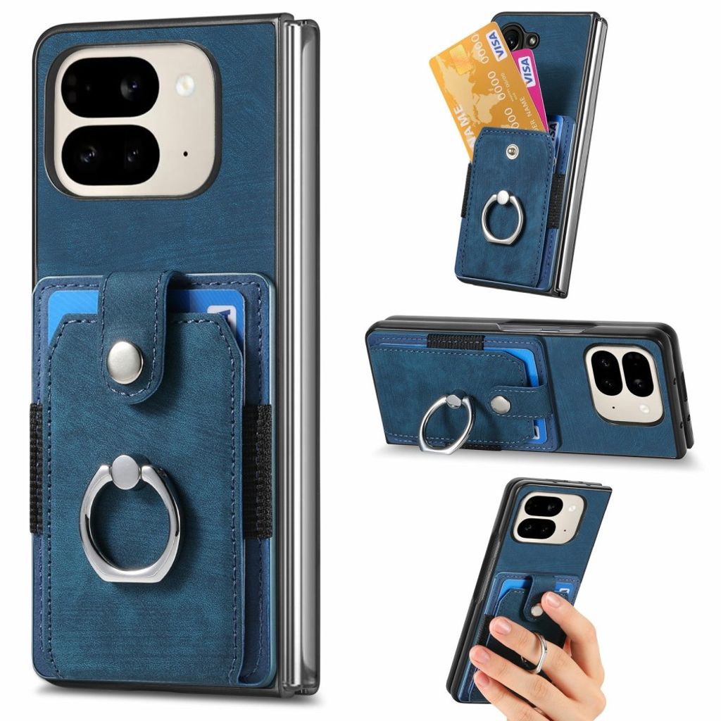 Google Pixel 9 Pro Fold 5G Case with Stand - Blue