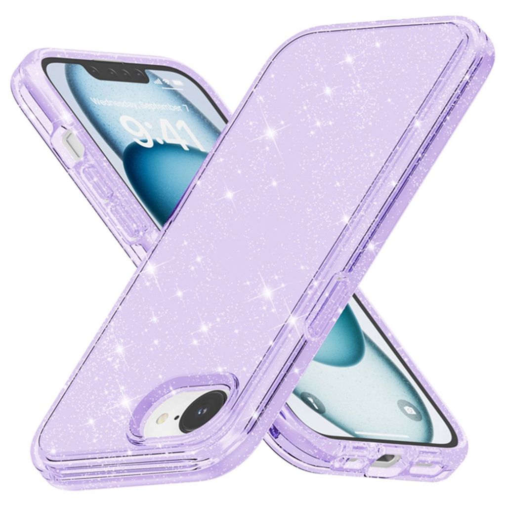 iPhone 17e/16e Glitter Case - Purple — Övrigt