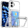 iPhone 17 Case with Stand and card slot - Transparent — Övrigt