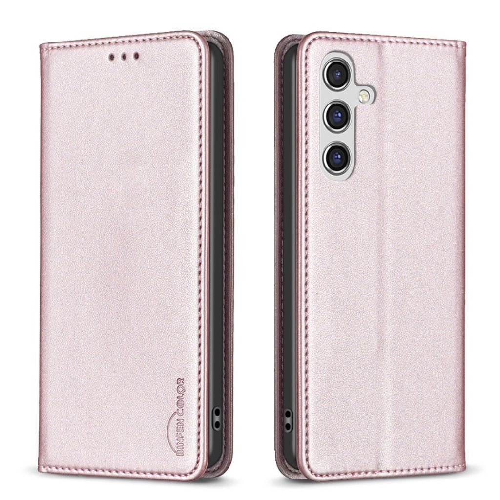 BINFEN COLOR Samsung Galaxy S25 FE Cover with Stand - Rose gold