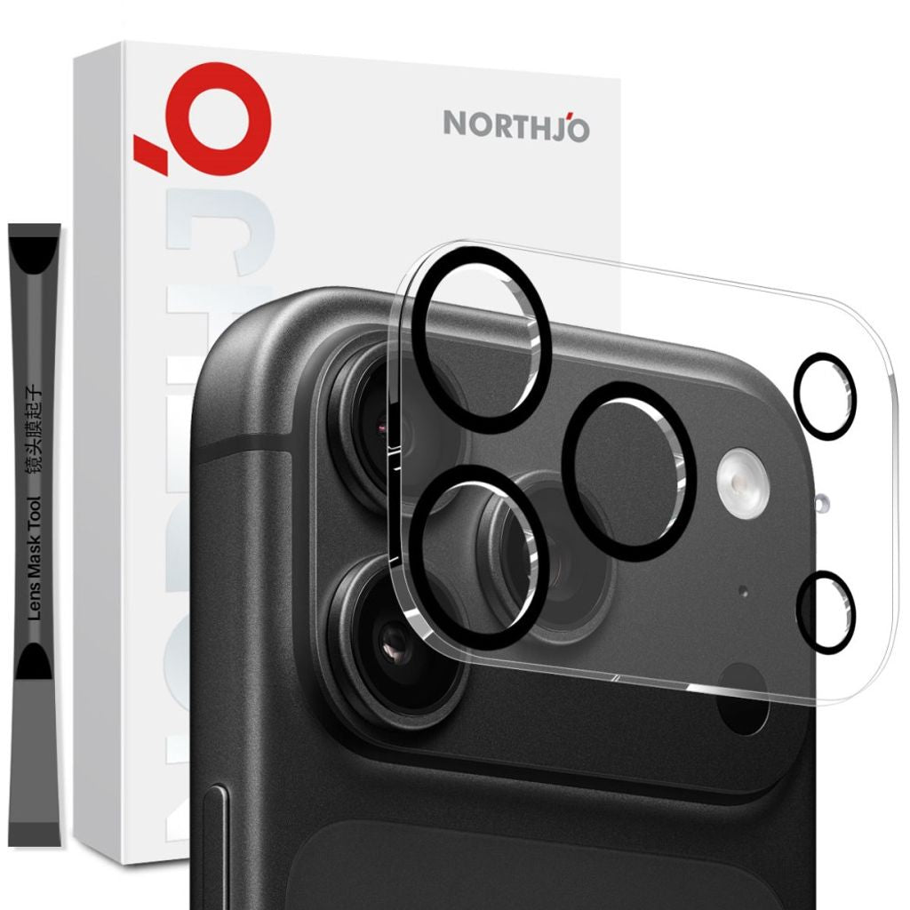 NORTHJO iPhone 18 Pro Max Camera Lens Protector Tempered Glass - Black — NORTHJO