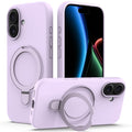 iPhone 17 Case MagSafe Compatible Kickstand PC + Silicone - Purple — Övrigt