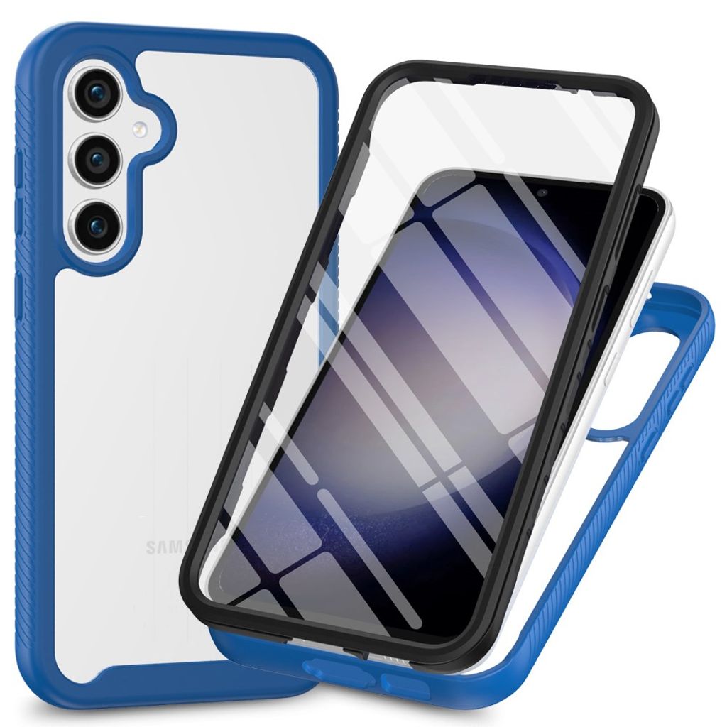 Samsung Galaxy A37 5G Clear Case PC+TPU with PET Screen Film - Blue — Samsung
