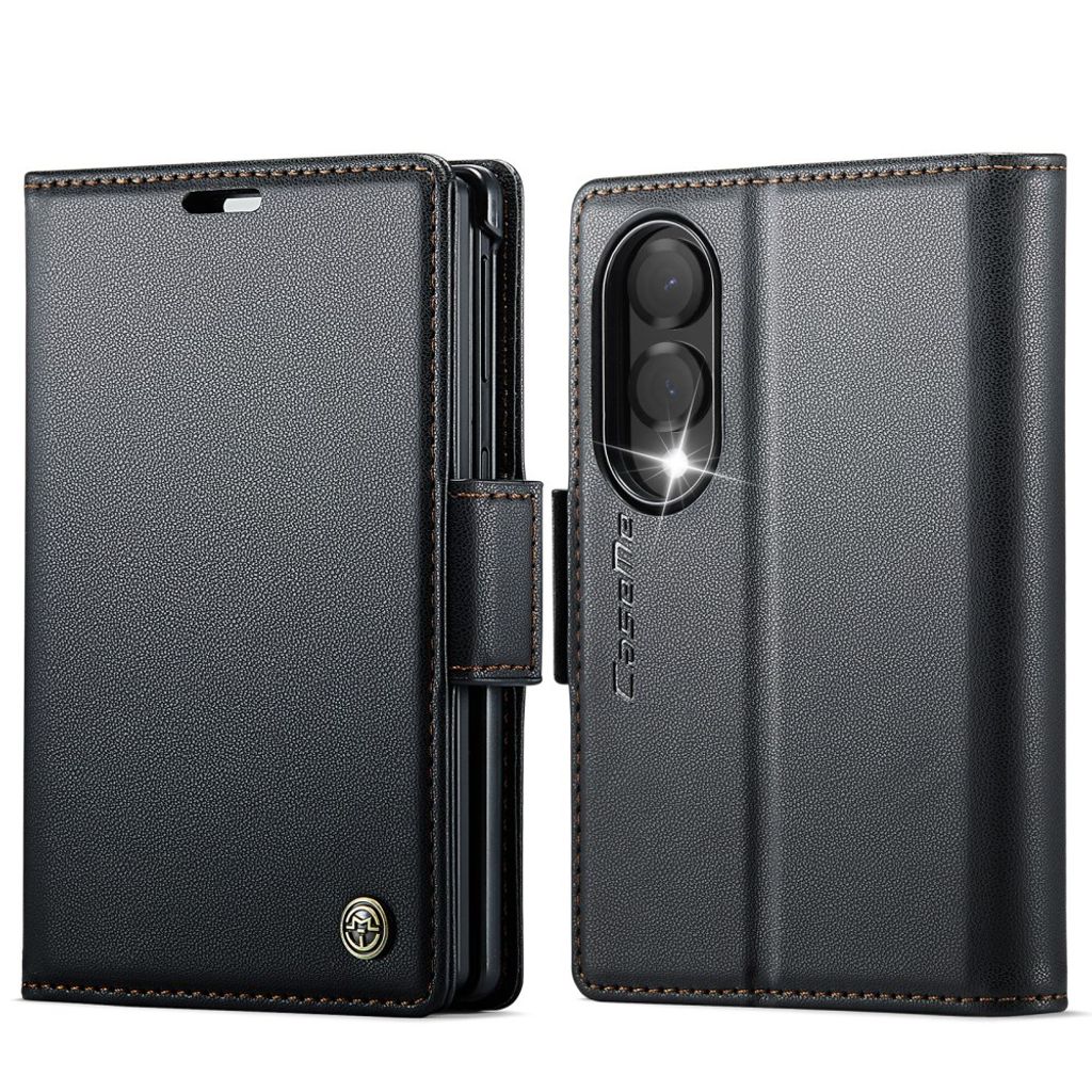 CASEME Samsung Galaxy Z Fold8 Wallet Cover RFID Blocking - Black — CASEME