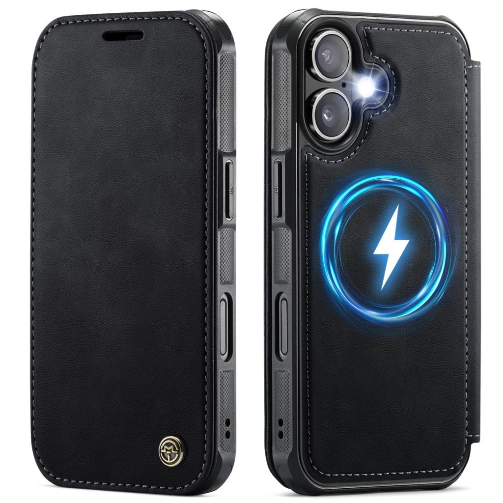 CASEME 053 iPhone 17 Wallet Cover MagSafe RFID blocking - Black
