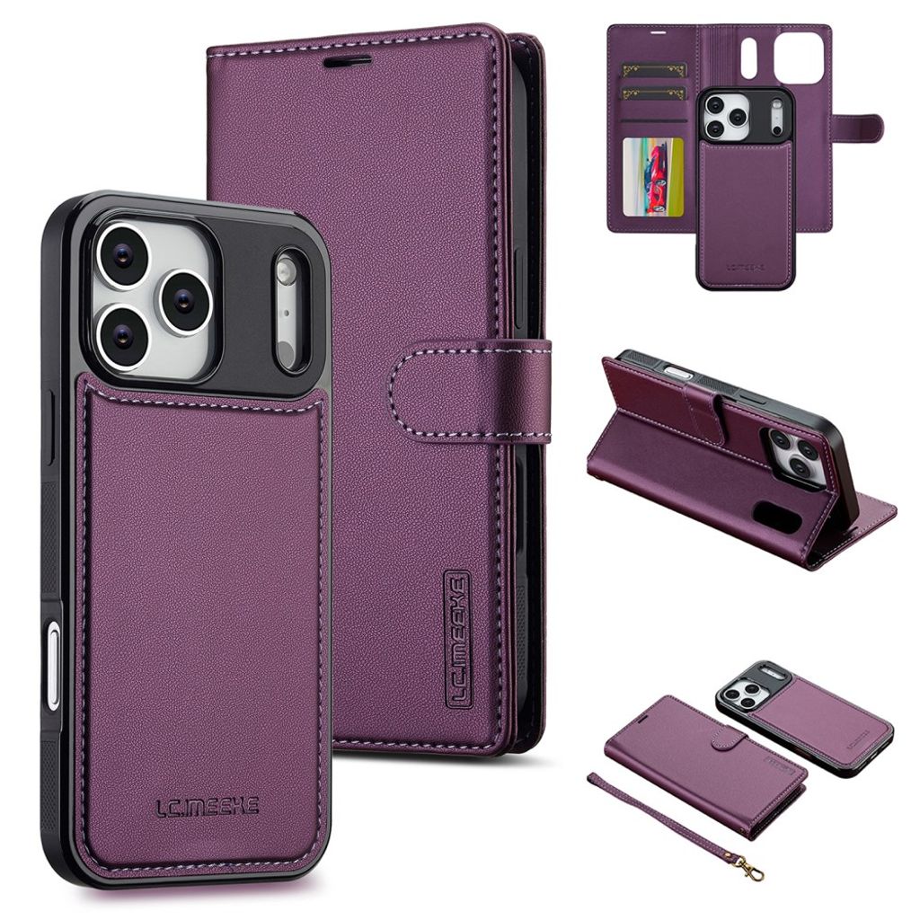 LC.IMEEKE iPhone 18 Pro Max/17 Pro Max MagSafe Cover with Wallet - Purple — LC.IMEEKE