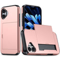 iPhone 16 Plus Case with card slot - Rose Gold