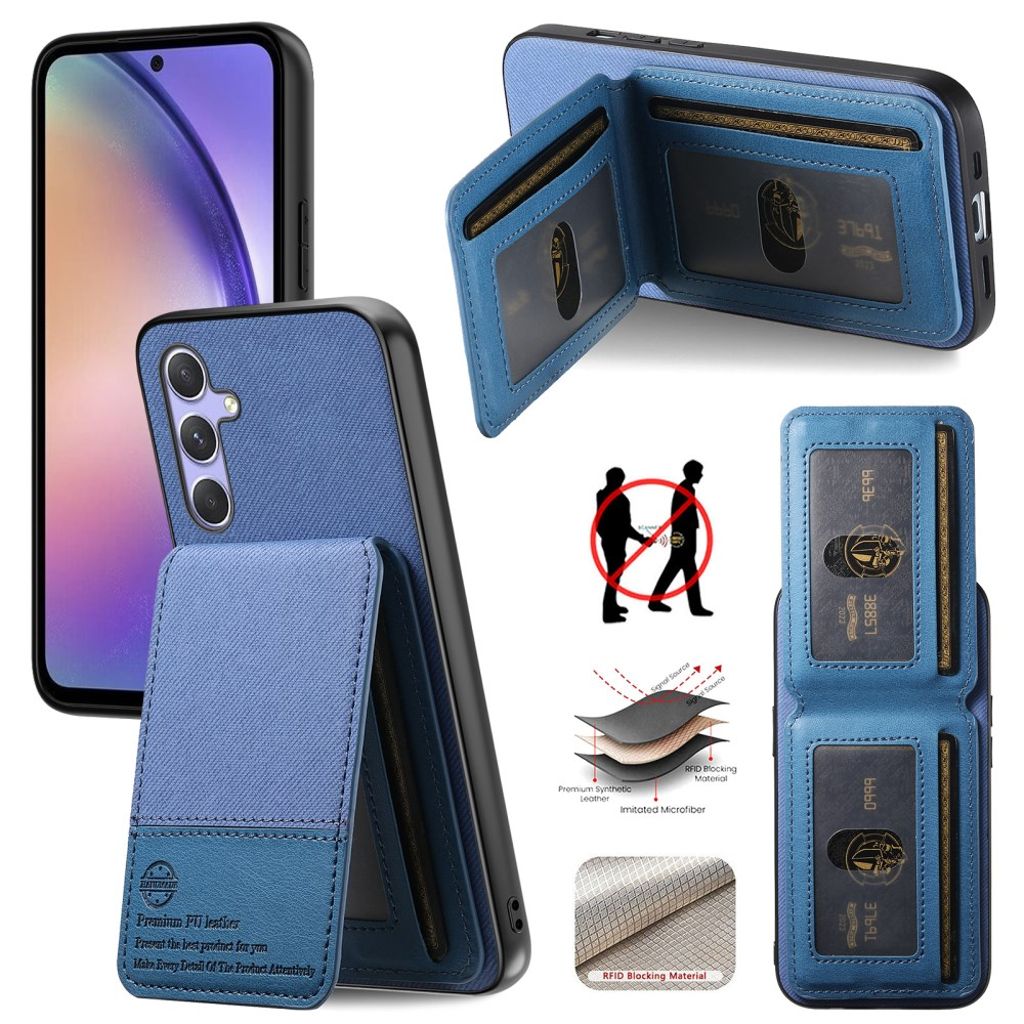 Samsung Galaxy A17 5G Case with Card slot - Blue