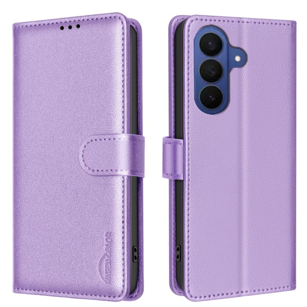 BINFEN COLOR Samsung Galaxy A57 5G Wallet Cover RFID Blocking - Purple — BINFEN