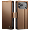 CASEME iPhone 17 Pro Cover with Card Slots - Brown