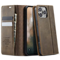CASEME iPhone 16 Pro Max RFID Blocking Wallet Cover – Brown — CASEME