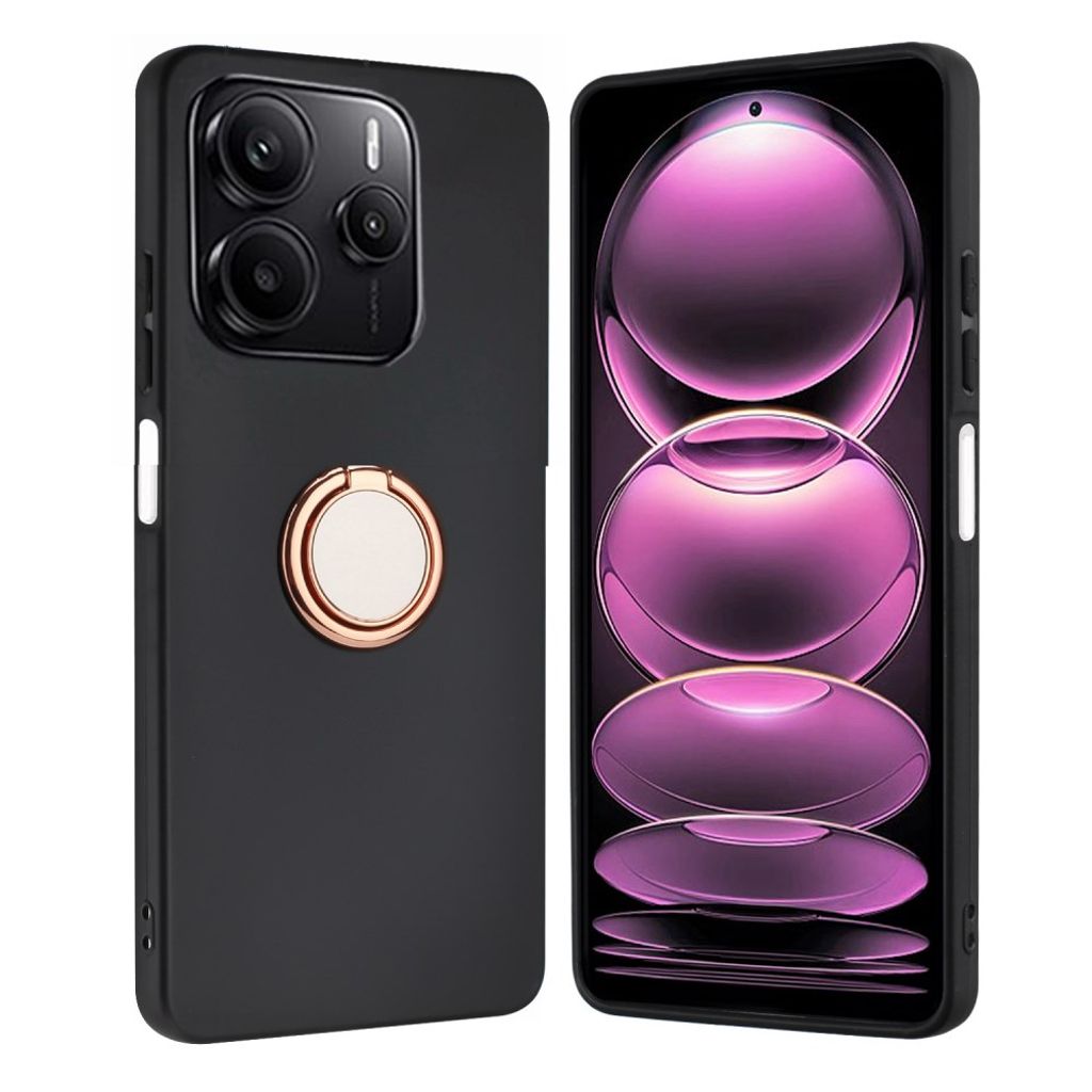 Xiaomi Redmi Note 14 4G Case with Ring holder - Rose gold