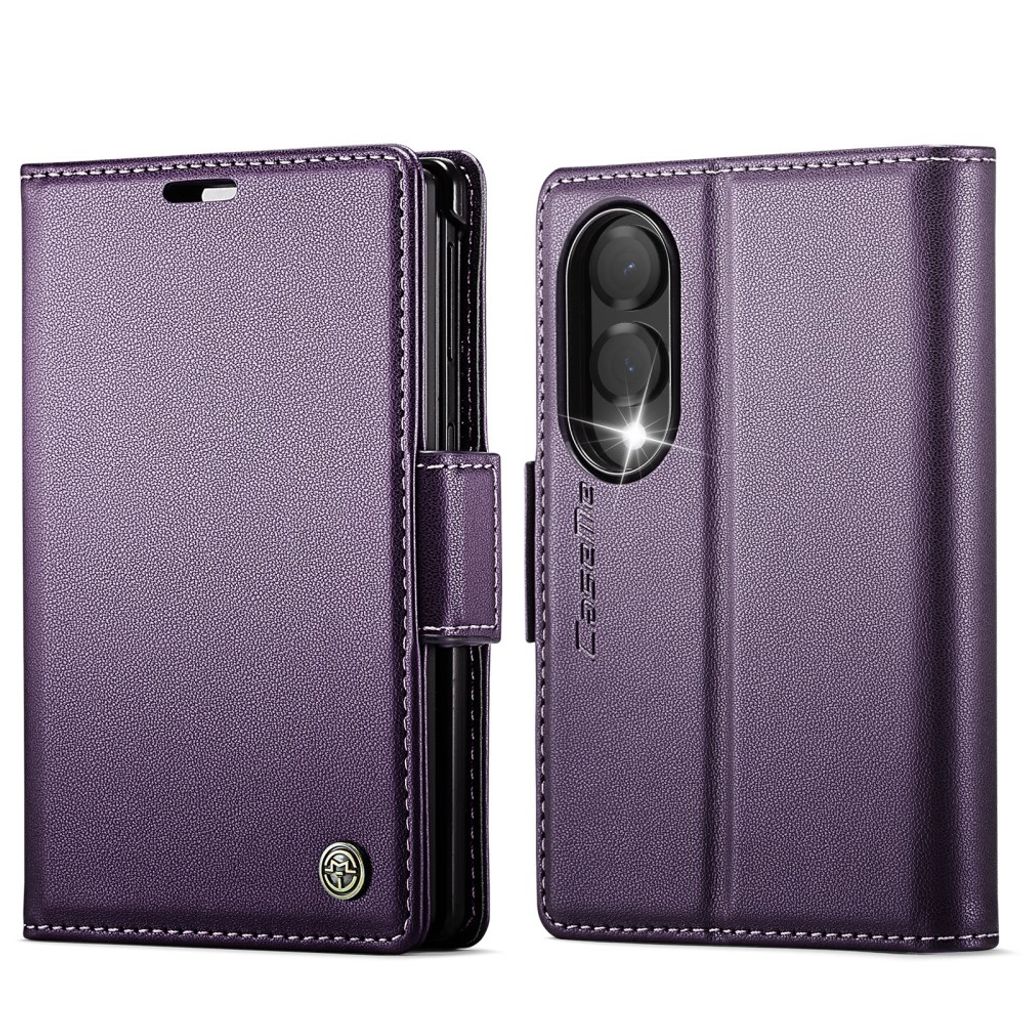 CASEME Samsung Galaxy Z Fold8 Wallet Cover RFID Blocking - Purple — CASEME
